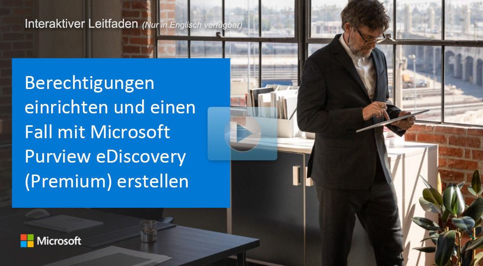 Microsoft Brand Central-Foto, das den Titel des interaktiven Leitfadens anzeigt.