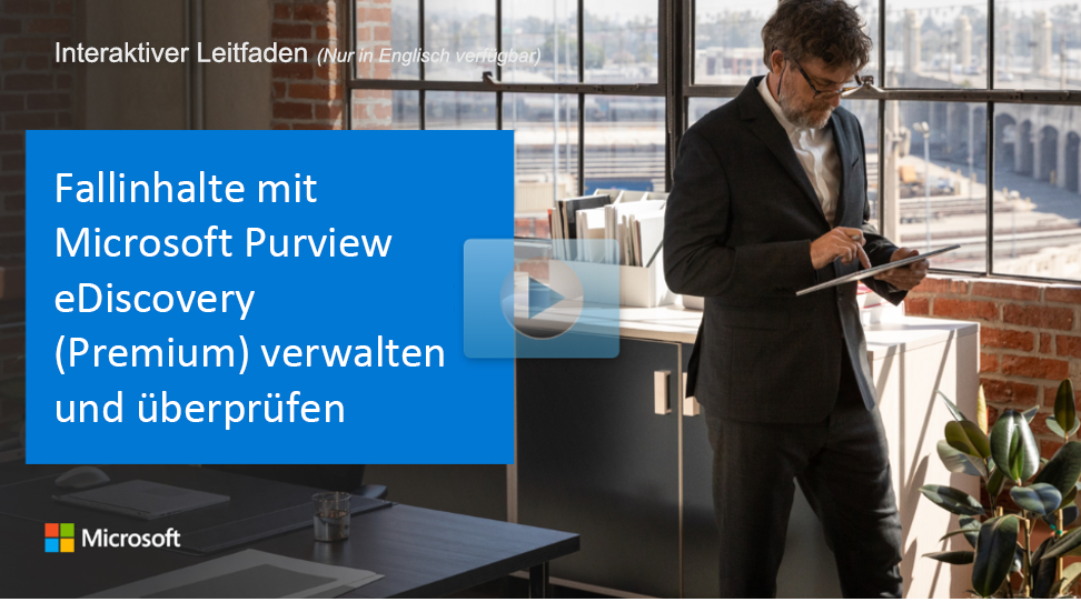 Microsoft Brand Central-Foto, das den Titel des interaktiven Leitfadens anzeigt.