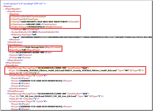 Screenshot eines Beispiels .smx.xml Datei in Internet Explorer.