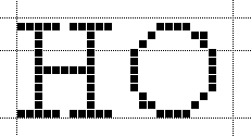 Screenshot showing the letters H and O with CVT values and anchors example 3.