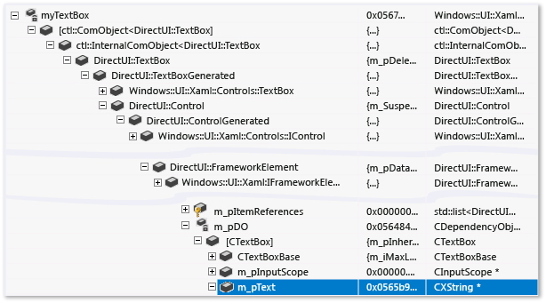 TextBox-Standardvisualisierung