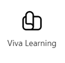 Screenshot des Viva Learning Karte-Symbols mit einem Link zu weiteren Informationen.