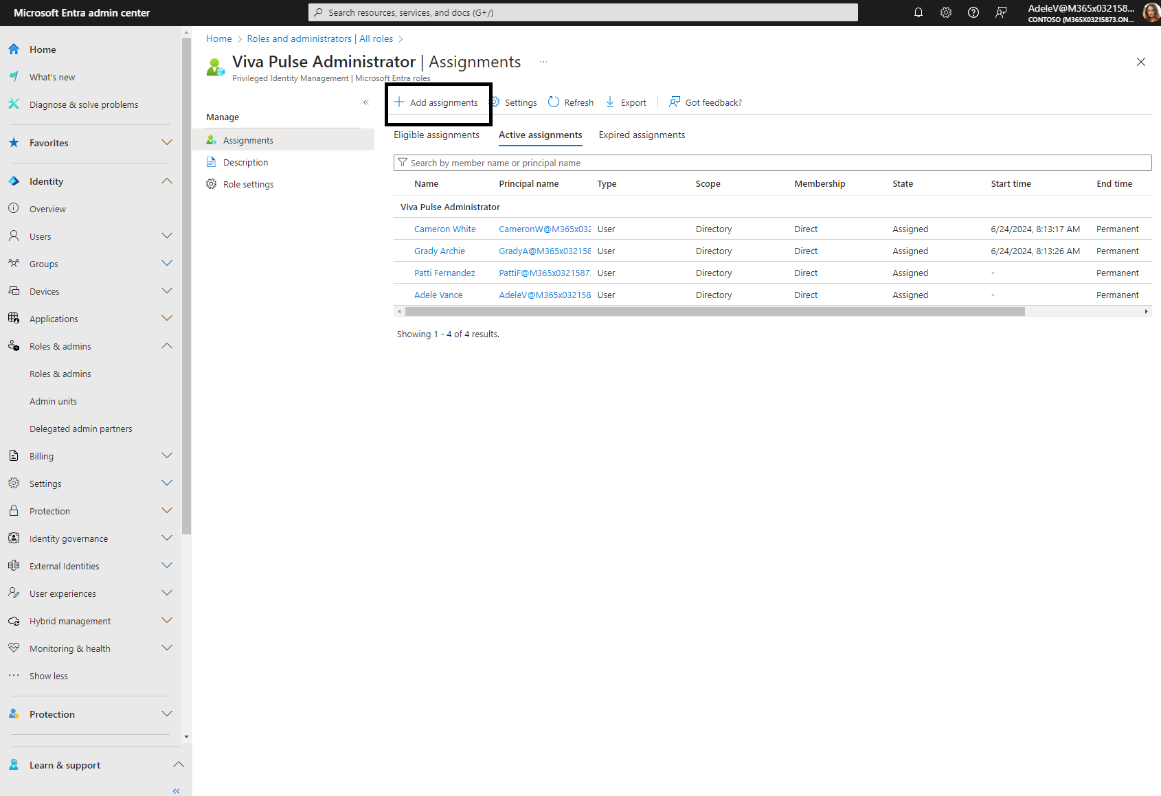 Screenshot: Entra Admin Center