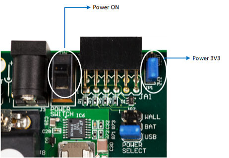 Abbildung des GPIO-Stromanschlusses.