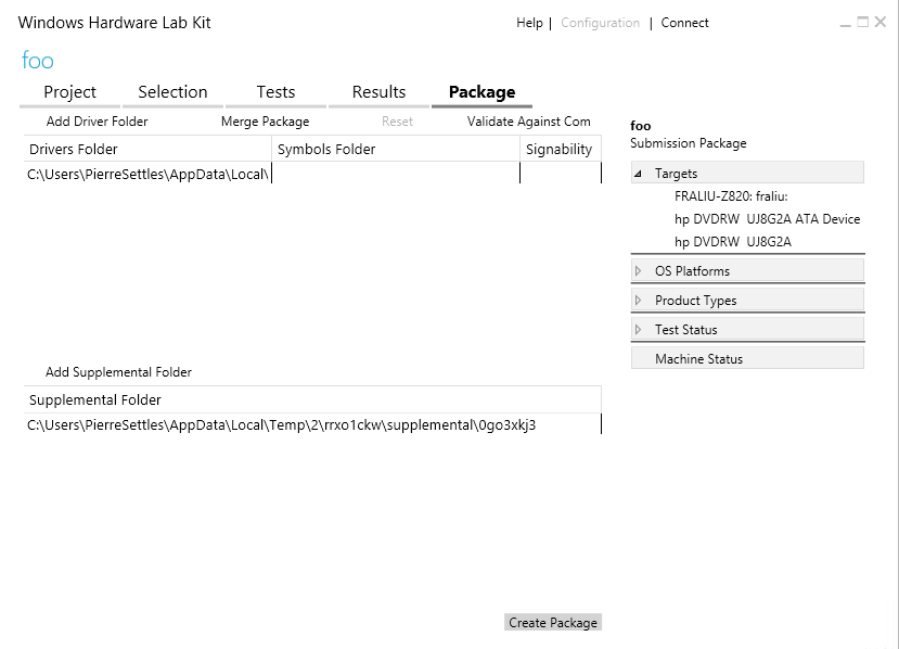 Screenshot der Registerkarte 