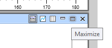 Screenshot der Schaltfläche „Maximieren“ in WPA