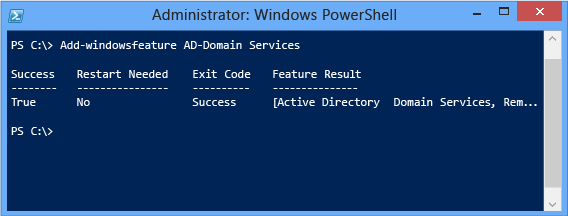 Screenshot eines Windows PowerShell-Terminalfensters.