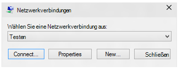 vpnv2 csp wählen Sie nw-Verbindung aus.