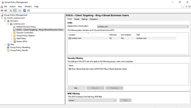 Entfernen Sie die Standardsicherheitsgruppe AUTHENTICATED USERS in der Gruppenrichtlinie.