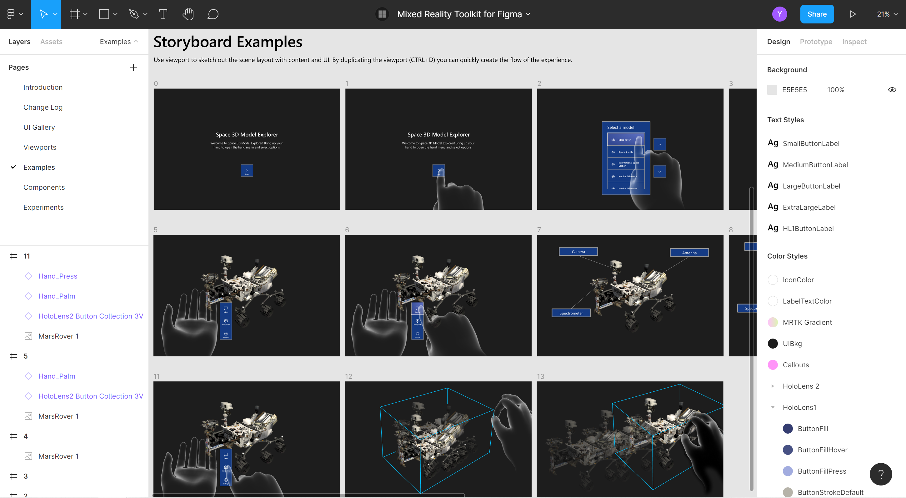 Figma Toolkit-Beispiel – Storyboarding