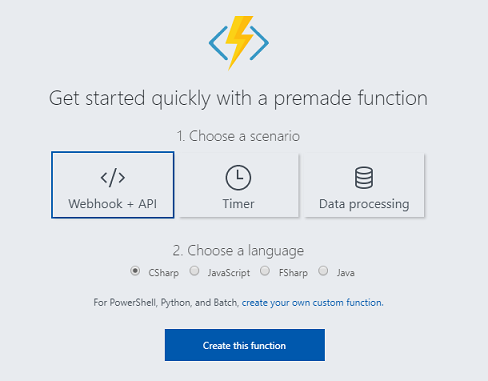 Web-Hook-Csharp auswählen