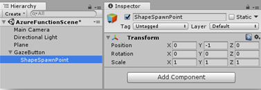 Shape-Spawnpunkttransformation aktualisieren