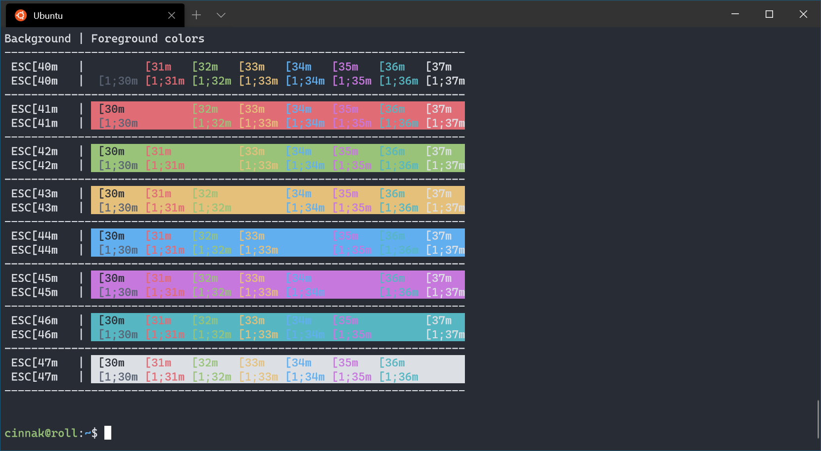 Windows Terminal One Half Dark color scheme