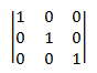 Identitätsmatrix.