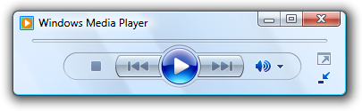 Screenshot der Media Player-Schaltflächen 