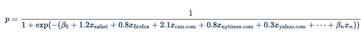 Screenshot showing the equation with the weighting.