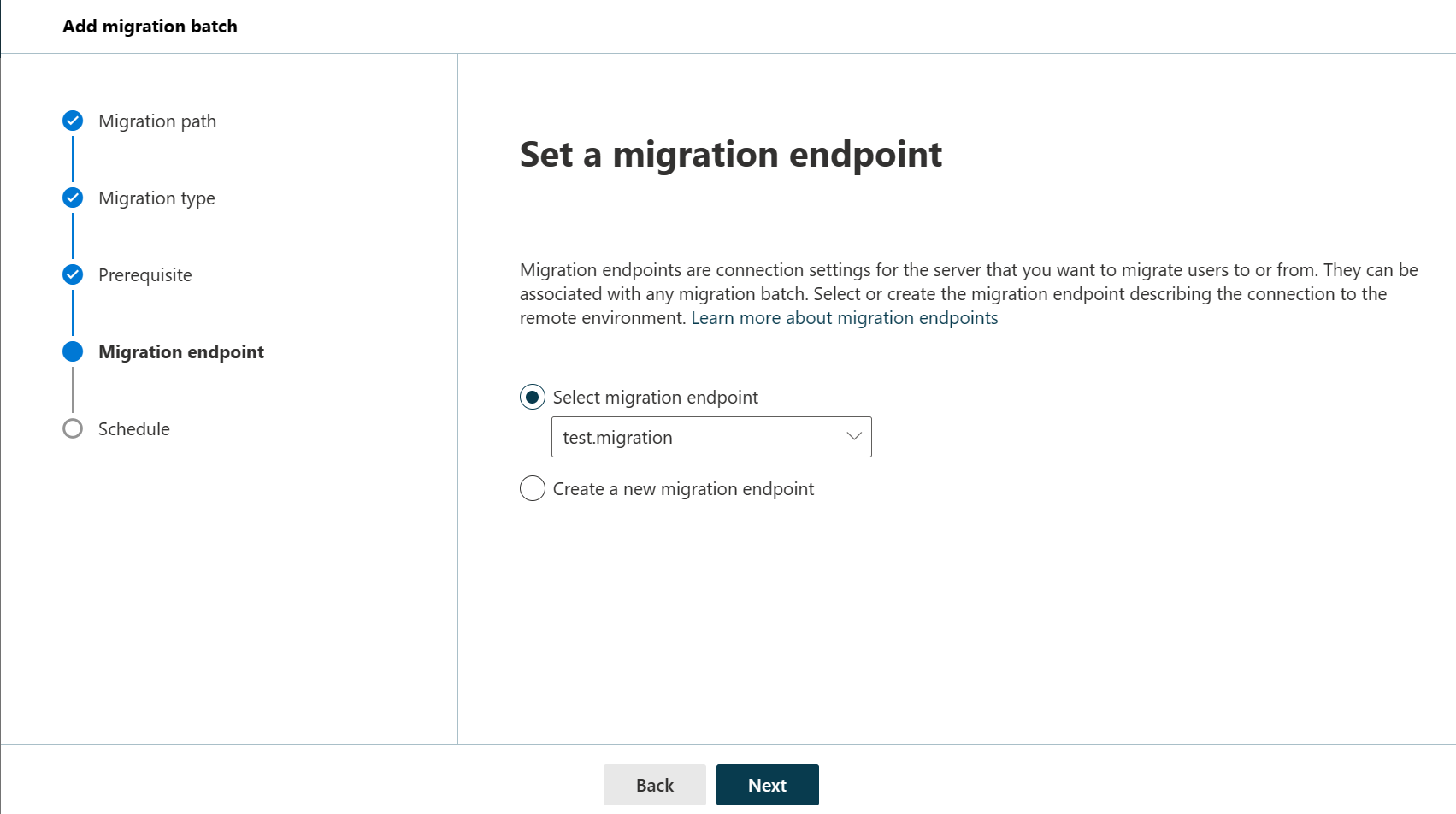 set an endpoint