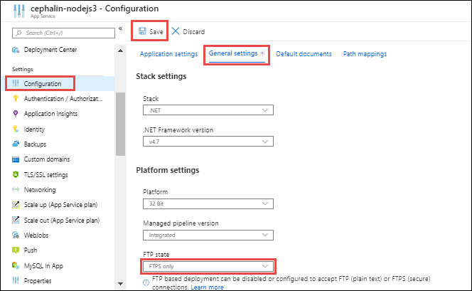 Disable FTP/S