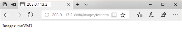 Test images URL in application gateway