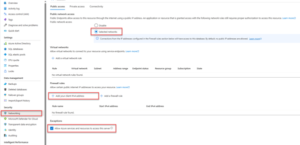 A screenshot showing how to configure firewall rules.