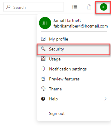 Screenshot of security details in Azure DevOps Server.