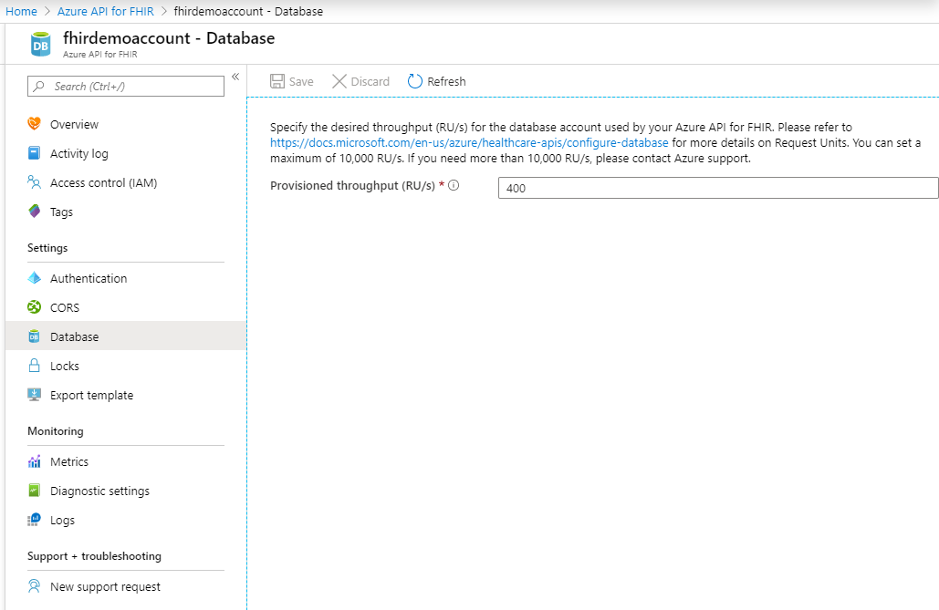 Configure Azure Cosmos DB