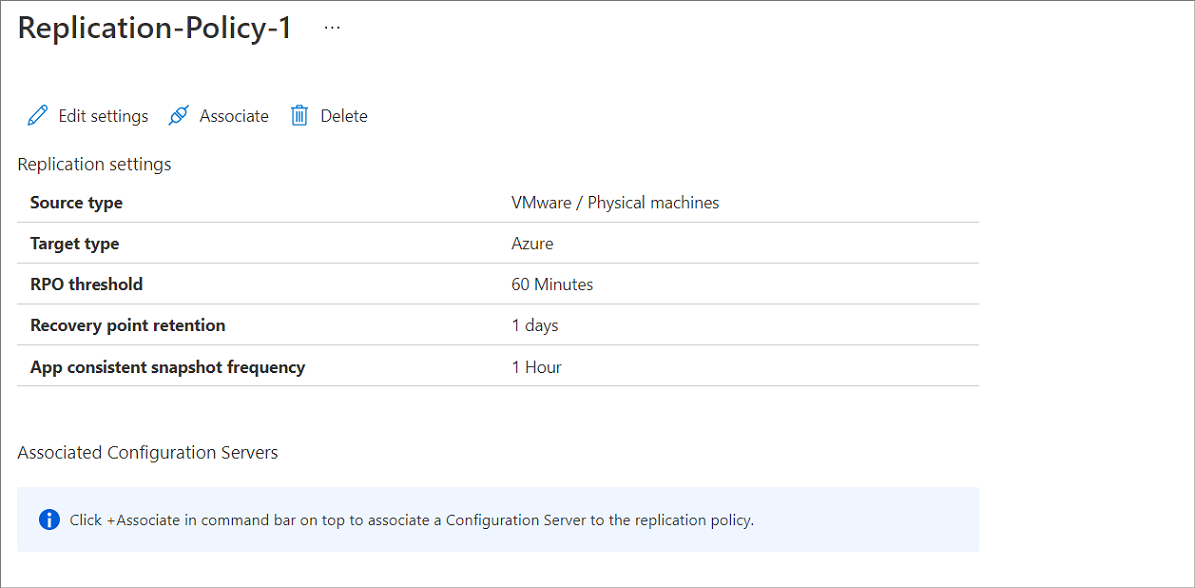 Associate configuration server.