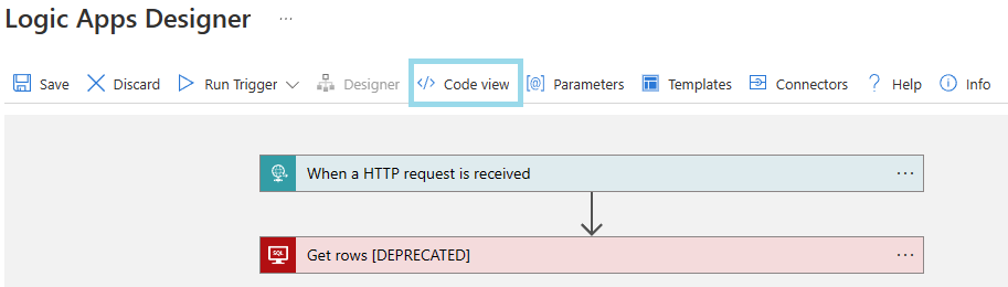 Open code view