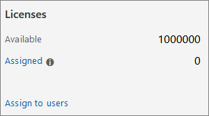 The billing licenses page