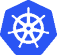 An image of the Kubernetes logo.