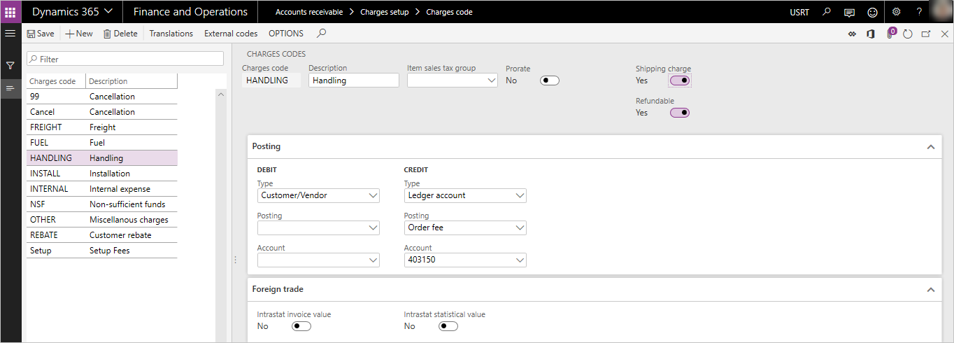 Charges example.