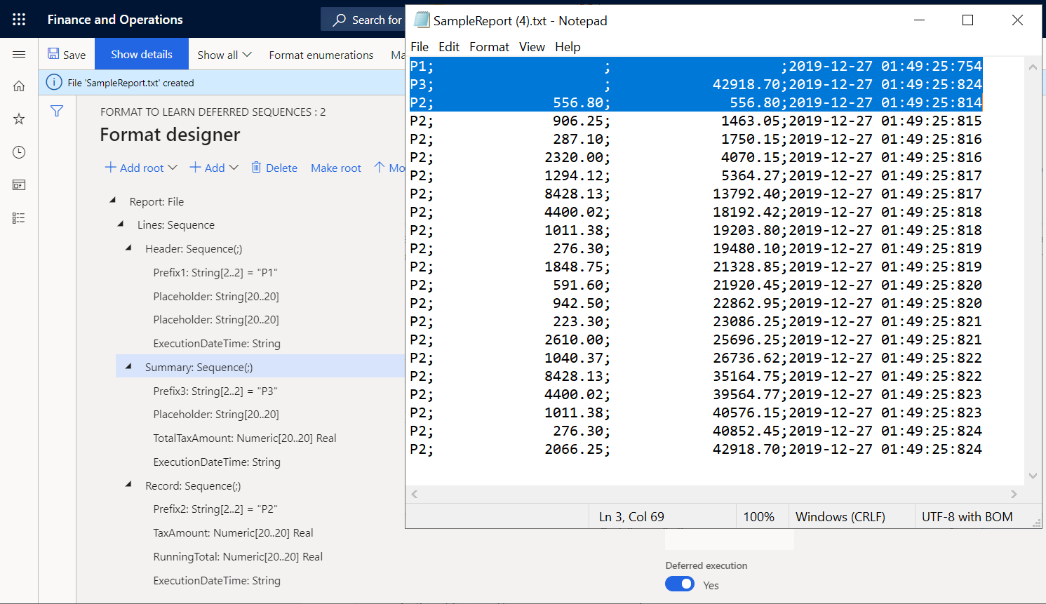 Downloaded file - deferred execution.