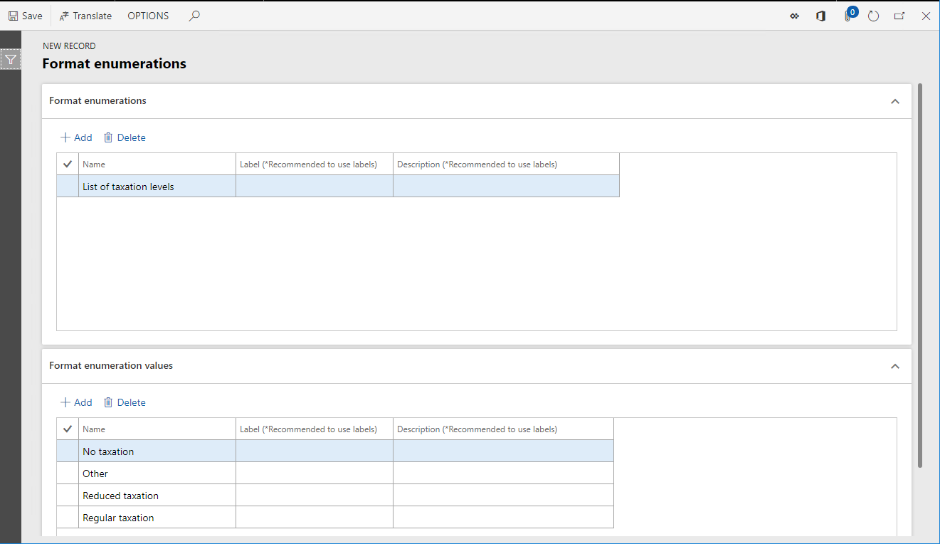 New record on Format enumerations page.