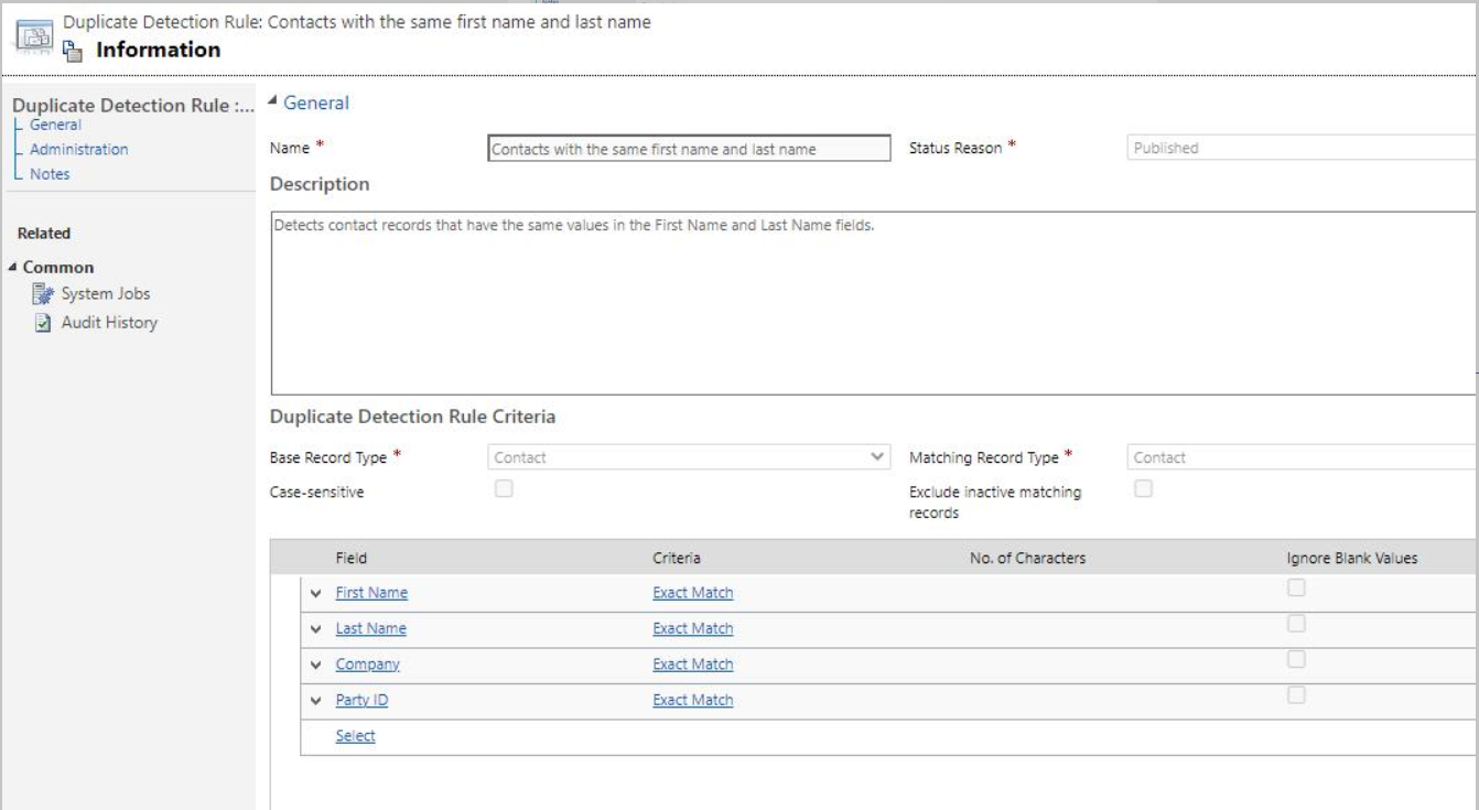 Duplicate rule for Contacts.