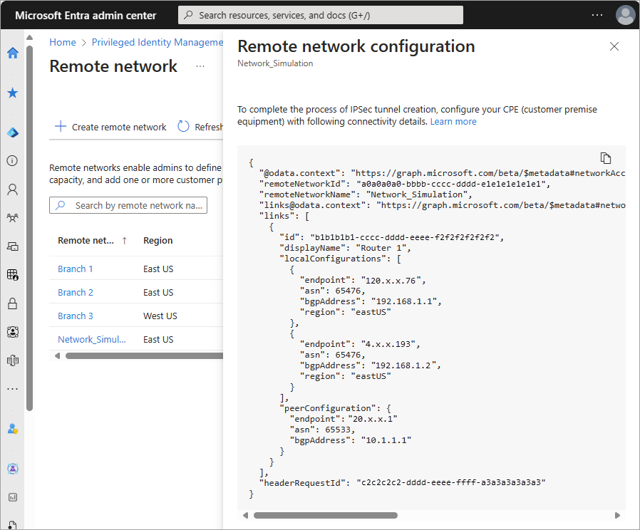 Screenshot of the view configuration panel.