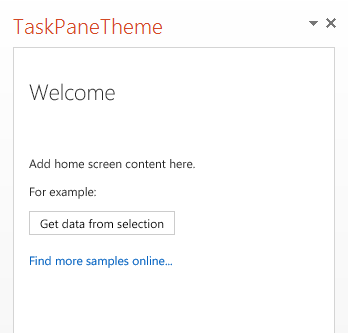 Task pane with Office White theme.