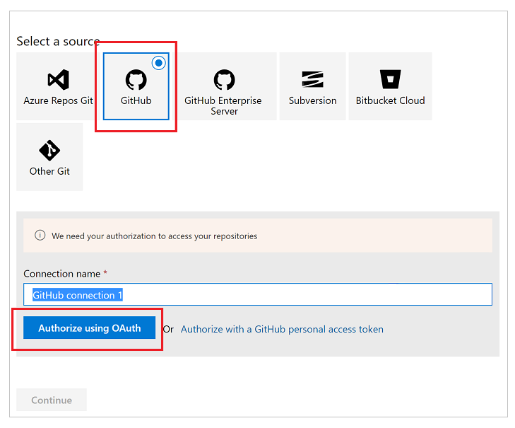 Διοχέτευση στο GitHub.