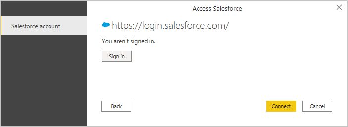 Εισέλθετε στον λογαριασμό σας Salesforce.