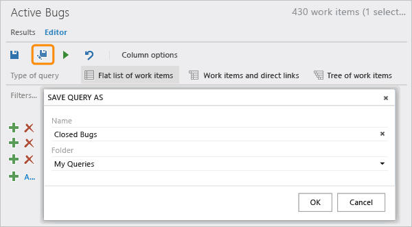 Save Query As