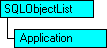 SQL-DMO object model that shows the current object