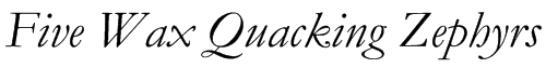 Garamond MT Italic