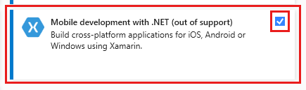 Screenshot that shows the Workloads tab, the Modifying dialog box, and Visual Studio Installer.