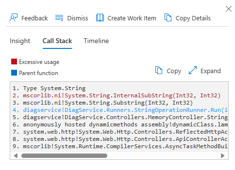 Screenshot of the call stack heading in the detail pane for the specific C-P-U result from earlier.