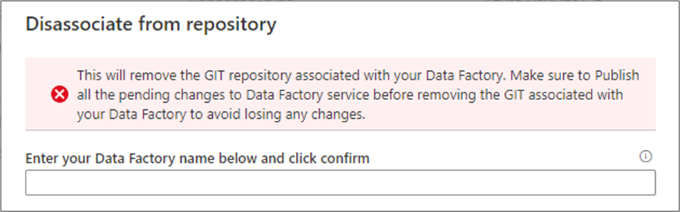 Remove the association with the current Git repo