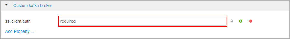 Editing kafka ssl configuration properties in Ambari.