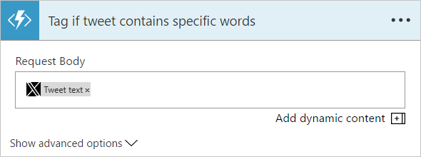 Configured Azure Function step