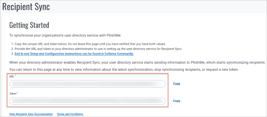 Recipient Sync