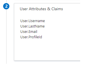 Screenshot that shows the JIT required attributes pane.