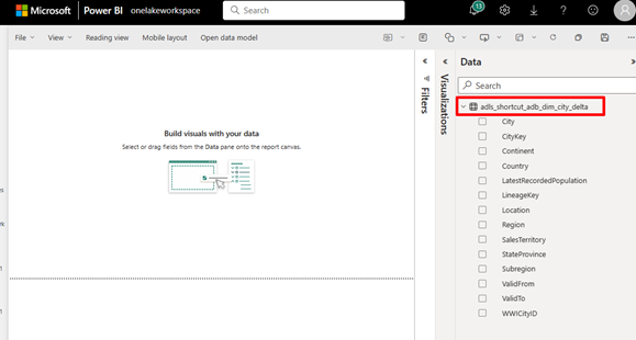 Screenshot showing authoring experience and table attributes.