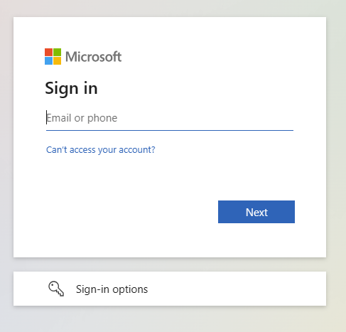 Screenshot of Microsoft Fabric sign-in page.